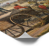 Poster Napoléon visite les oeuvres de siège à Danzig sous (Coin)