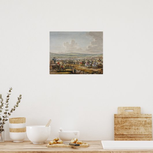 Poster Napoléon visite les oeuvres de siège à Danzig sous (Cuisine)