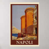 Poster Napoli Vintage Travel  (Devant)