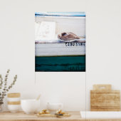 Poster Napping Pelican (Cuisine)
