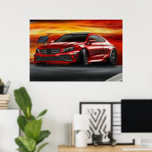 Poster naquash design mercedes amg c63 s coupé (Bureau à domicile)