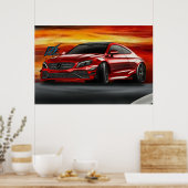Poster naquash design mercedes amg c63 s coupé (Cuisine)