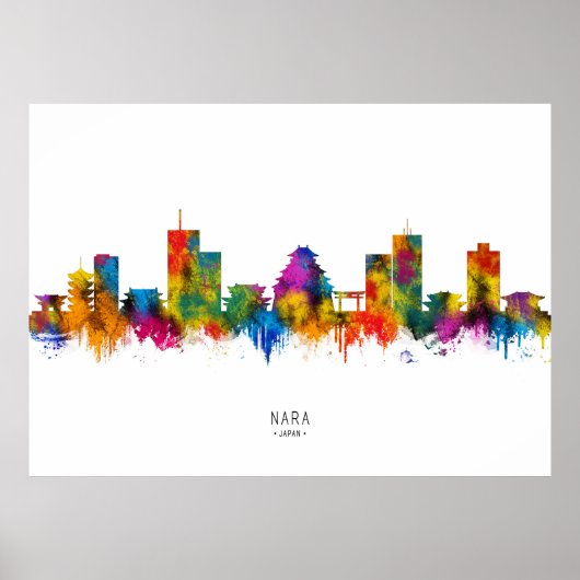 Poster Nara Japan Skyline (Devant)