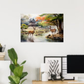 Poster Nara Serenity - Art Print (Bureau à domicile)
