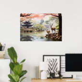 Poster Nara Serenity - Art Print (Bureau à domicile)