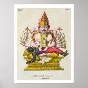 Poster Narasimha, gravée par Marlet