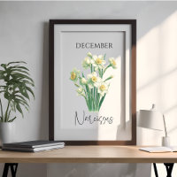 Narcisse floral mois de naissance Décembre