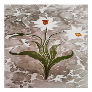 Poster Narcisse Sur Marbre