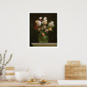 Poster Narcisses Blancs, Jacinthes et Tulipes, 1864 (Cuisine)