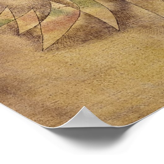 Poster Narr in Trance, 1929 par Paul Klee (Coin)