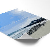 Poster Narragansett Town Beach Rhode Island Peinture (Coin)