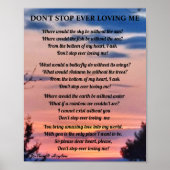 POSTER N'ARRÊTE PAS DE M'AIMER JAMAIS (Devant)