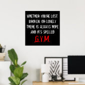 POSTER N'ARRÊTEZ JAMAIS L'IMPRESSION (Bureau à domicile)
