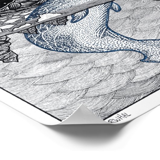 Poster Narwhal (Coin)