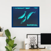 Poster Narwhal (Bureau à domicile)