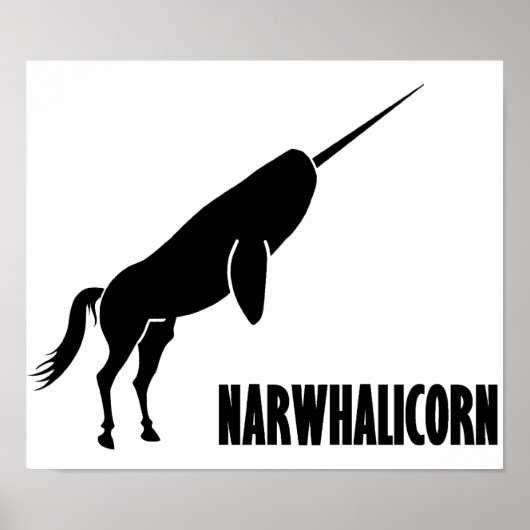 Poster Narwhalicorn Narwhal Unicorn (Devant)