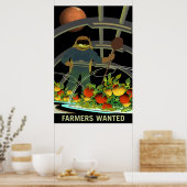 Poster NASA / Agriculteurs Recherchés / (Cuisine)