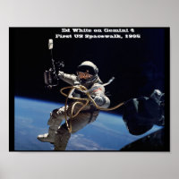 NASA Ed White sur Gemini 4 First US Spacewalk, 196