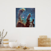 Poster NASA Hubble Telescope Photo PIllars of Creation (Cuisine)