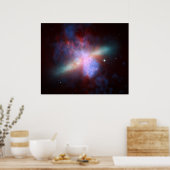 Poster NASA - Image infrarouge à rayons X du M82 (Cuisine)