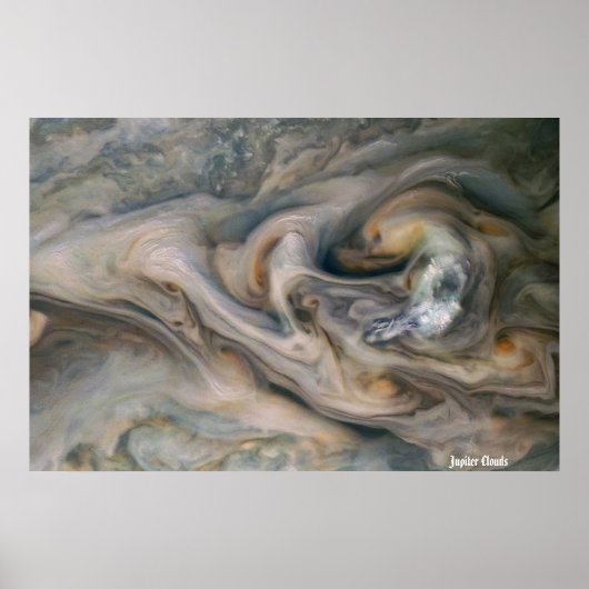 Poster NASA / Juno / Jupiter / Nuages / (Devant)