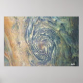 Poster NASA / Juno / Jupiter / Nuages de tempête / (Devant)