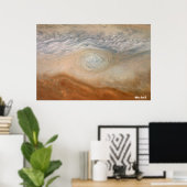 Poster NASA/ Juno / Jupiter / White Spot Z / (Bureau à domicile)