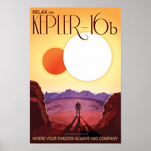 Poster Nasa / Kepler 16b / Voyage (Devant)