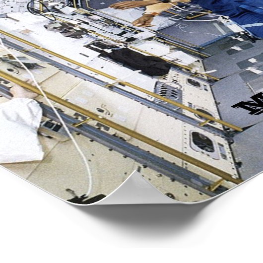 Poster NASA Mae Jemison dans Spacelab (Coin)