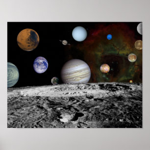Poster NASA Nouveau système solaire