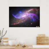 Poster NASA / Pyrotechnie galactique / NGC 4258 / (Cuisine)