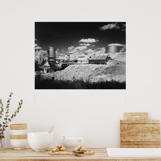 Poster NASA Rocket Engine Testing, 1960s (Cuisine)