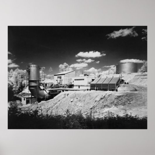 Poster NASA Rocket Engine Testing, 1960s (Devant)