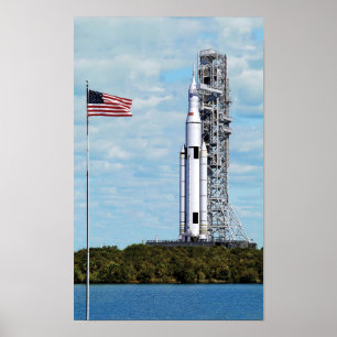 Poster NASA SLS Système de lancement spatial Fusée sur l'