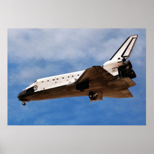 Poster NASA Space Shuttle Atlantis STS-30 Landing