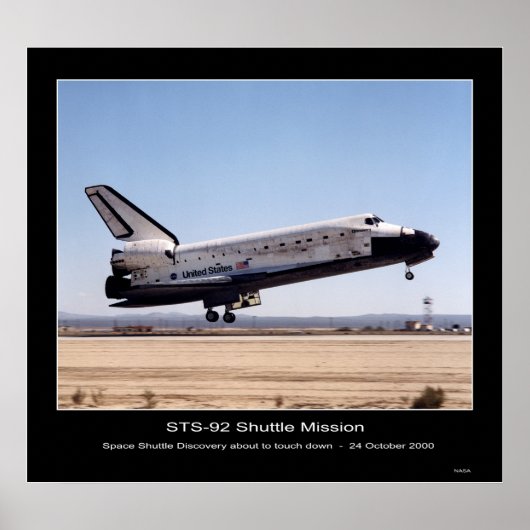 Poster NASA Space Shuttle Discovery (Devant)
