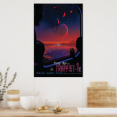 Poster Nasa / TRAPPIST-1e / Planète HOP / (Cuisine)