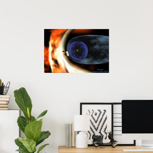 Poster NASA / Voyager Squashes Vue du système solaire (Bureau à domicile)