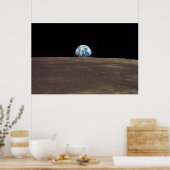 Poster NASA / Vue de la Terre depuis la lune / (Cuisine)