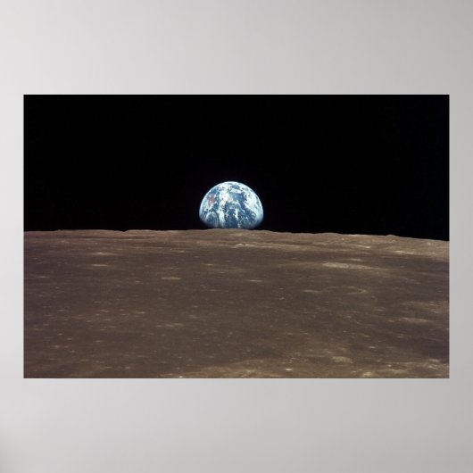 Poster NASA / Vue de la Terre depuis la lune / (Devant)