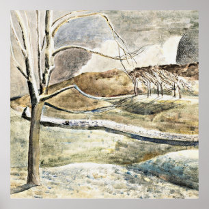 Poster Nash - Lever de lune sur Cleeve Hill