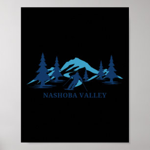 Poster Nasho Valley Machusetts Station de ski Ski Ski