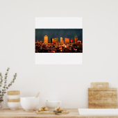 Poster - Nashville Skyline au coucher du soleil (Cuisine)