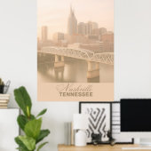 Poster Nashville, Tennessee (Bureau à domicile)