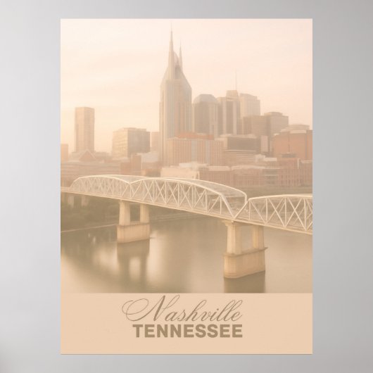 Poster Nashville, Tennessee (Devant)