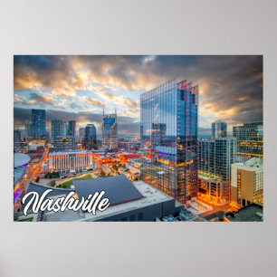 Poster Nashville, Tennessee, États-Unis