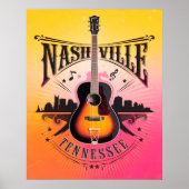 Poster Nashville, TN - Music City USA (Devant)