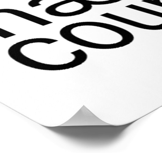 Poster Nassau Comté Long Island Orthographe phonétique (Coin)