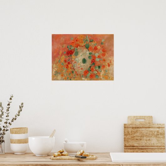 Poster Nasturtiums by Odilon Redon (Cuisine)