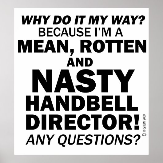 Poster Nasty Handbell Directrice (Devant)